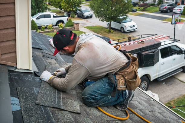 Professional Flat Roof Repair technician working in Kings Park, NY